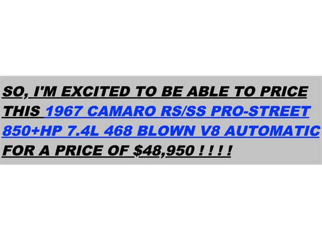 1967 Chevrolet Camaro RS/SS (CC-1350205) for sale in EUSTIS, Florida