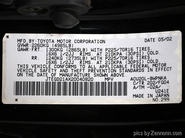 2002 Toyota Highlander (CC-1352327) for sale in Addison, Illinois