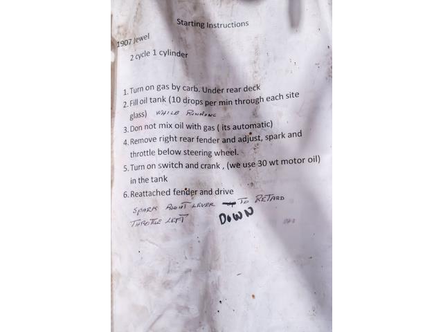 1907 Jewel Model D (CC-1392234) for sale in Online, Mississippi