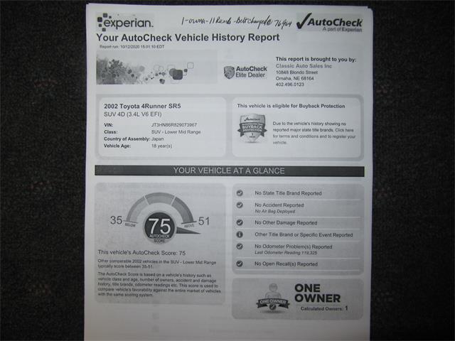 2002 Toyota 4Runner (CC-1425155) for sale in Omaha, Nebraska