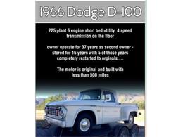 1966 Dodge D100 (CC-1448229) for sale in Cadillac, Michigan