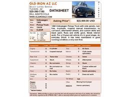 1968 Volkswagen Pickup (CC-1473470) for sale in Tucson, AZ - Arizona
