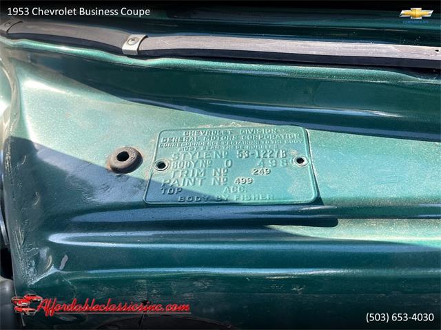 1953 Chevrolet Business Coupe (CC-1476318) for sale in Gladstone, Oregon