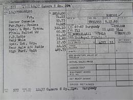 1969 Chevrolet Camaro COPO (CC-1482528) for sale in Bonner Springs, Kansas