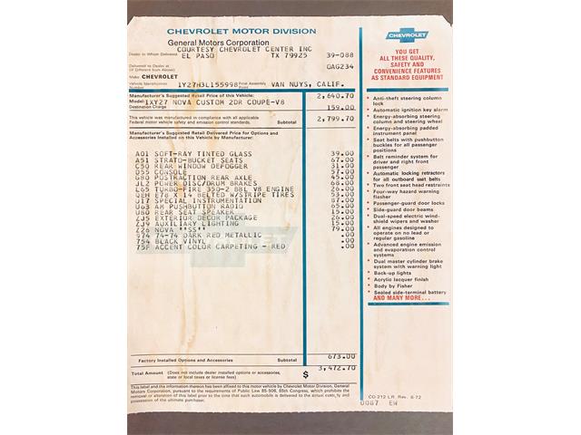 1973 Chevrolet Nova SS (CC-1512320) for sale in El Paso, Texas