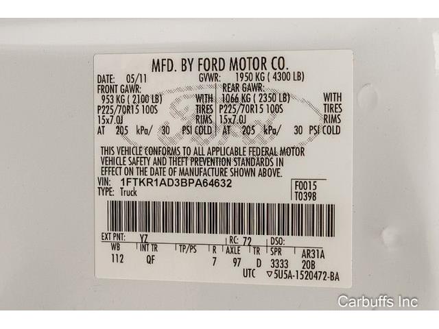 2011 Ford Ranger (CC-1563850) for sale in Concord, California