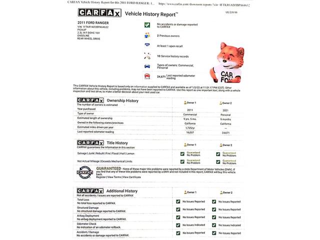 2011 Ford Ranger (CC-1563850) for sale in Concord, California