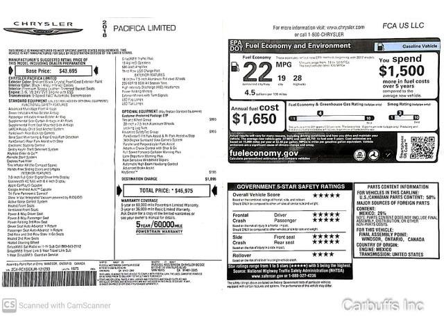 2018 Chrysler Pacifica (CC-1560065) for sale in Concord, California