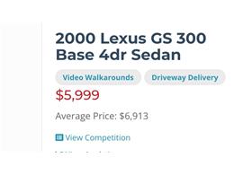 2000 Lexus GS300 (CC-1575081) for sale in Riverside, California