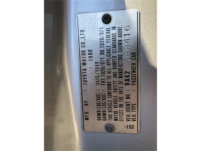 1980 Toyota Celica (CC-1592801) for sale in Temecula, California