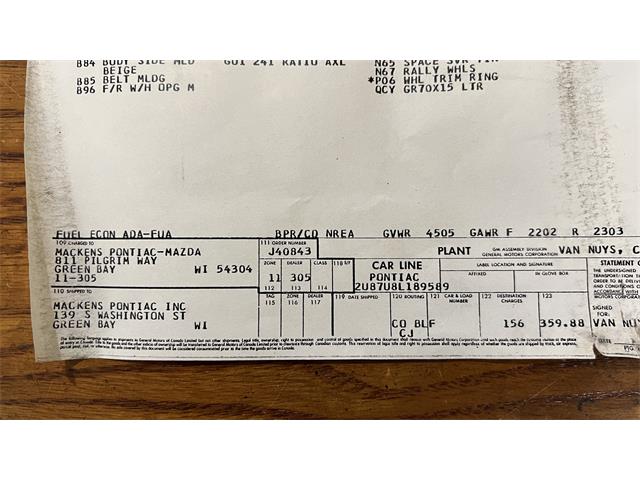 1978 Pontiac Firebird Formula (CC-1600219) for sale in Milford, Ohio