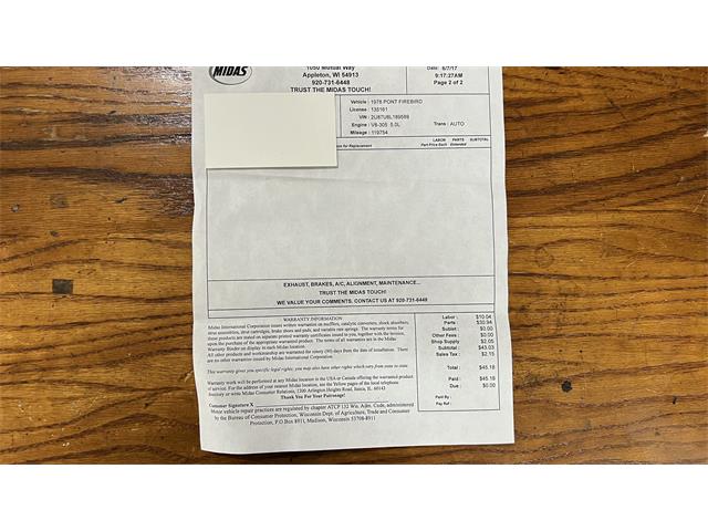 1978 Pontiac Firebird Formula (CC-1600219) for sale in Milford, Ohio