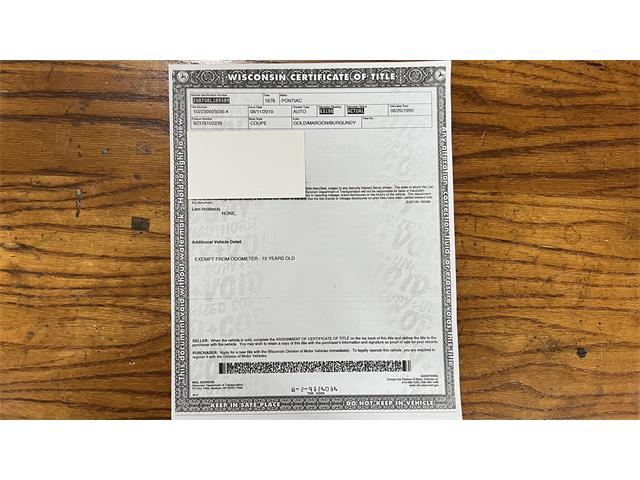 1978 Pontiac Firebird Formula (CC-1600219) for sale in Milford, Ohio