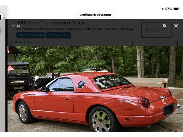 2002 Ford Thunderbird (CC-1600785) for sale in Moberly, Missouri