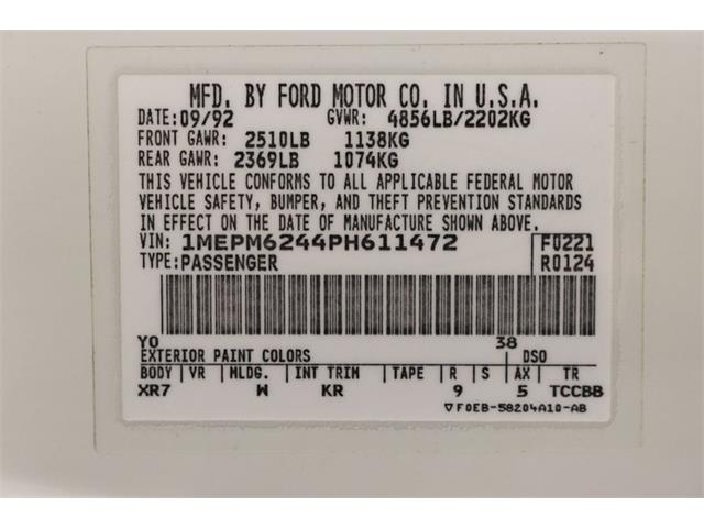 1993 Mercury Cougar (CC-1627711) for sale in Ft Worth, Texas