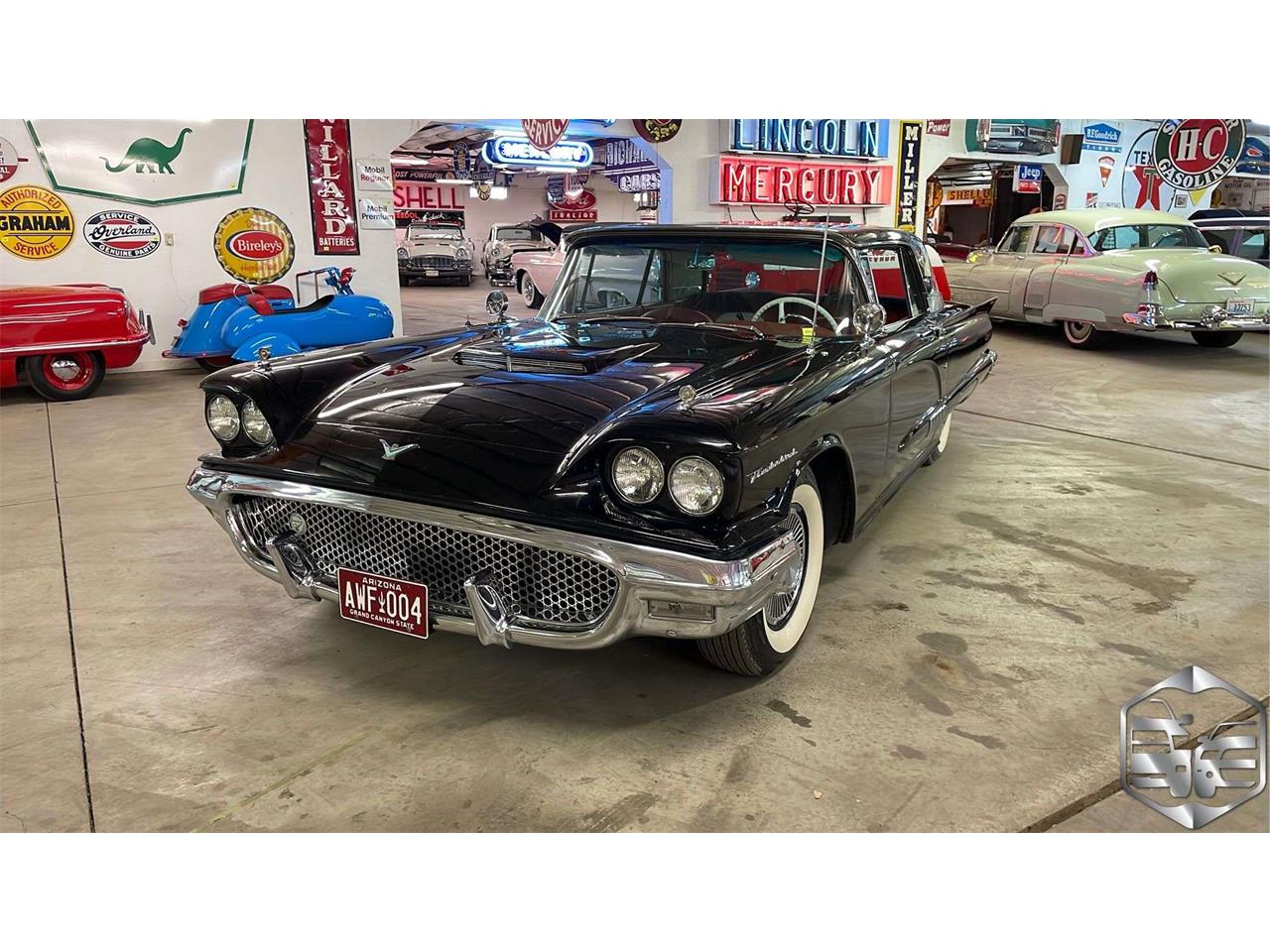 Panneau Métal Vintage Ford Thunderbird 1958 - Reproduction 8x12 Inches - Décoration