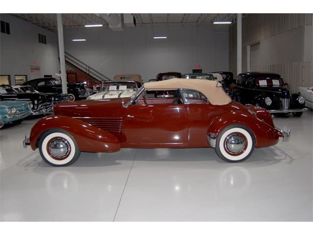 188P Rare Americana Cord 812 Berline 1937 Marron 1:43 Kit WM Monté