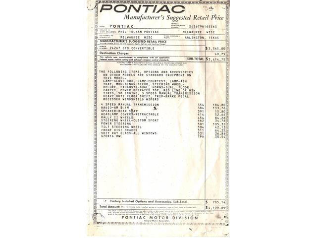 1969 Pontiac GTO (CC-1657378) for sale in Volo, Illinois