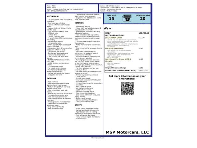 2004 Ford Explorer (CC-1680131) for sale in Manheim, Pennsylvania