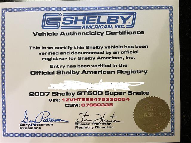 2007 Ford Mustang Shelby Super Snake (CC-1691391) for sale in Goose Creek, South Carolina