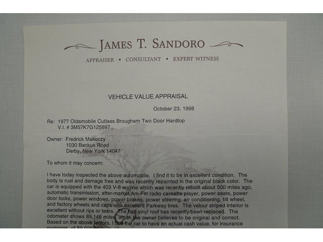 1977 Oldsmobile Cutlass Supreme (CC-1696371) for sale in Depew, New York