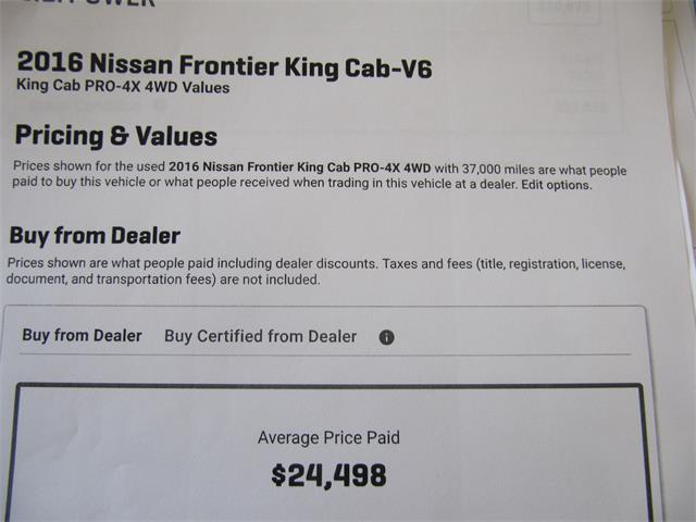2016 Nissan Frontier (CC-1699350) for sale in Omaha, Nebraska