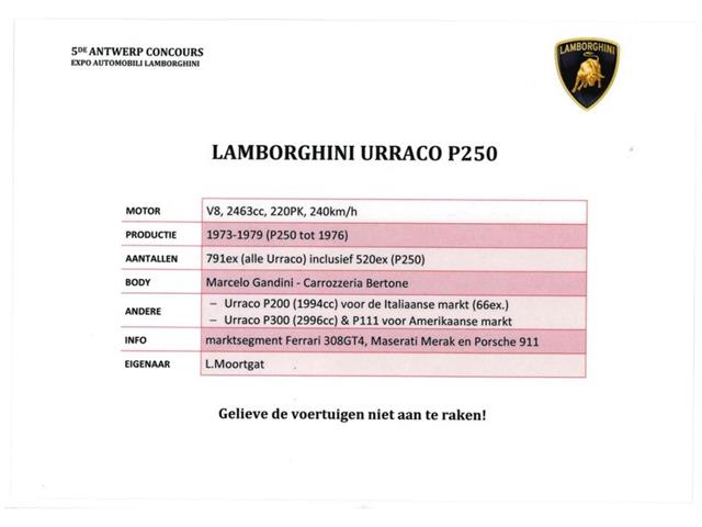 1974 Lamborghini Urraco P250 (CC-1707308) for sale in Houston, Texas