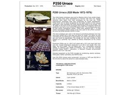 1974 Lamborghini Urraco P250 (CC-1707308) for sale in Houston, Texas