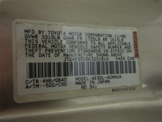 1989 Toyota Corolla (CC-1713273) for sale in Christiansburg, Virginia