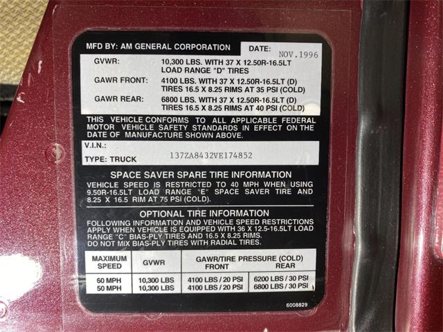 1997 Hummer H1 (CC-1714281) for sale in Ham Lake, Minnesota