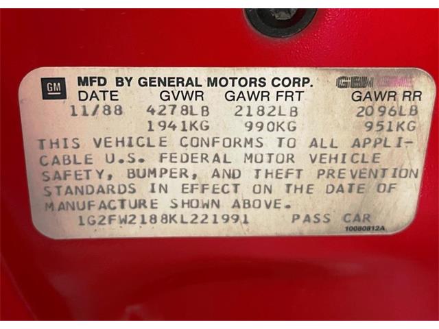 1989 Pontiac Firebird Trans Am (CC-1717083) for sale in Sandy, Utah