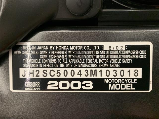 2003 Honda CBR954RR (CC-1725525) for sale in Manheim, Pennsylvania
