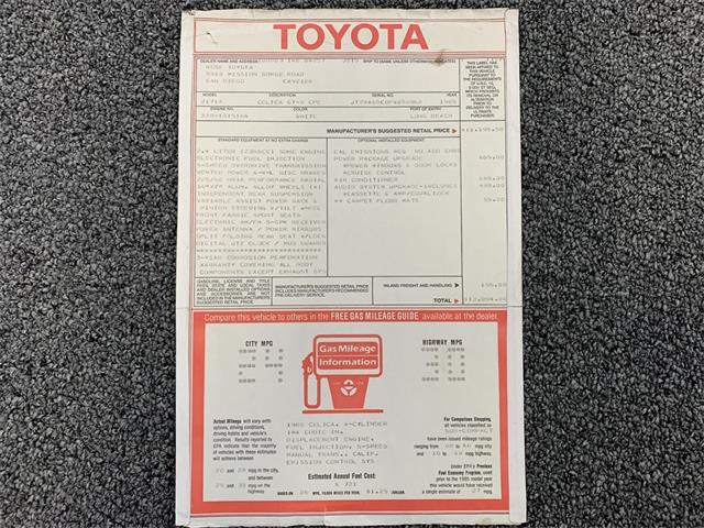 1985 Toyota Celica (CC-1728826) for sale in Manheim, Pennsylvania