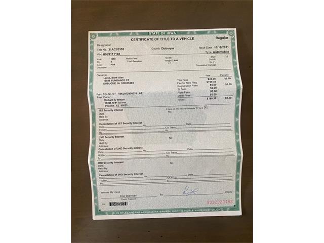 1959 Ford Galaxie 500 (CC-1736921) for sale in DUBUQUE, Iowa