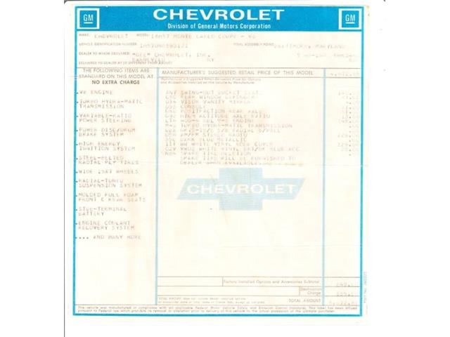 1976 Chevrolet Monte Carlo (CC-1739243) for sale in Lake Hiawatha, New Jersey