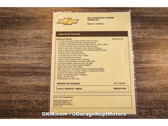 2011 Chevrolet Camaro (CC-1747647) for sale in Grand Rapids, Michigan