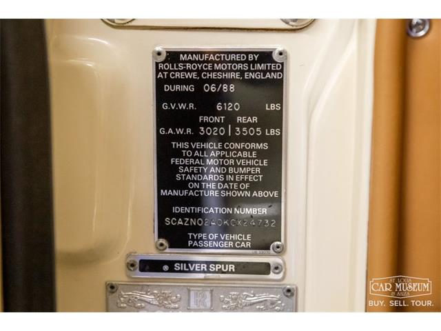 1989 Rolls-Royce Silver Spur (CC-1752031) for sale in St. Louis, Missouri