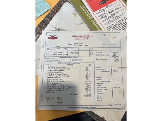 1971 Chevrolet Monte Carlo (CC-1764621) for sale in Greene, Iowa