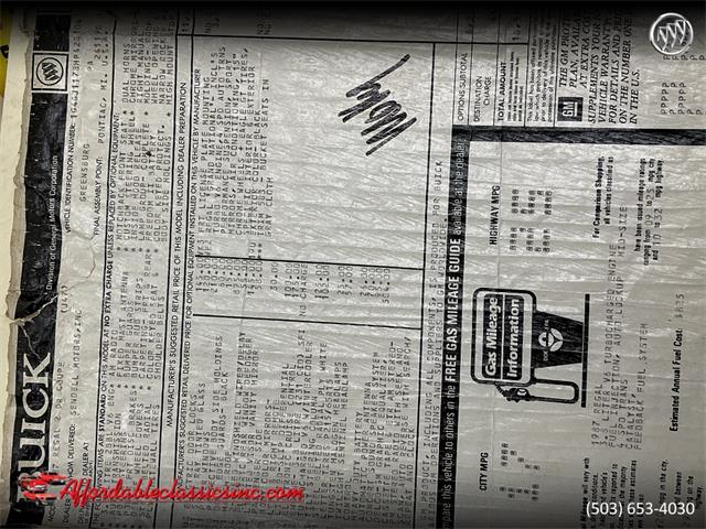 1987 Buick Grand National (CC-1764697) for sale in Gladstone, Oregon