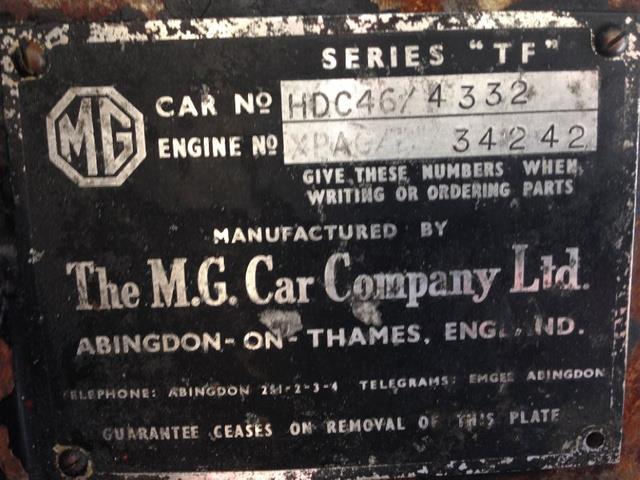 1954 MG TF (CC-1766035) for sale in Santa Ana, California