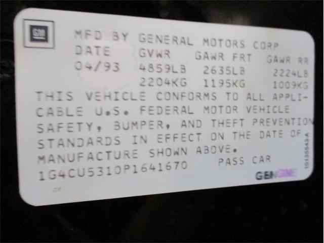 1993 Buick Park Avenue (CC-1771483) for sale in Greenwood, Indiana