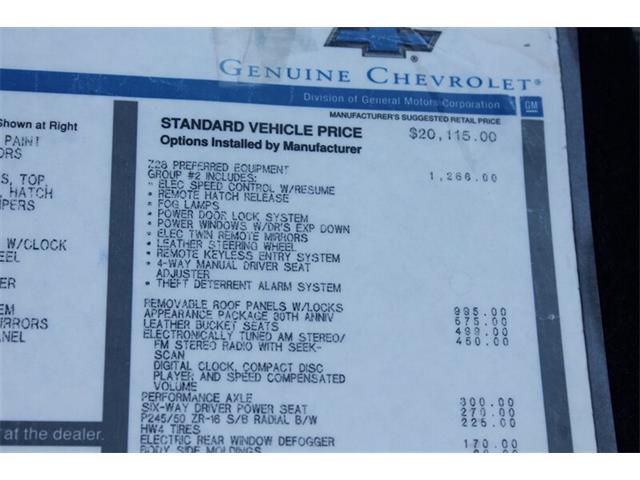 1997 Chevrolet Camaro SS Z28 (CC-1772181) for sale in Fort Wayne, Indiana