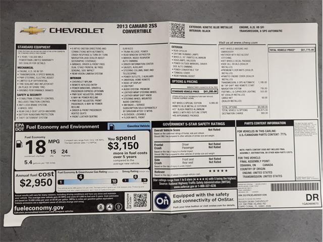 2013 Chevrolet Camaro (CC-1775364) for sale in Bristol, Pennsylvania