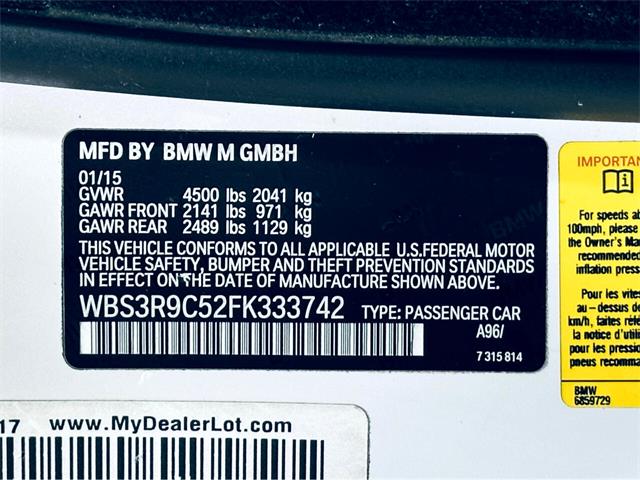 2015 BMW M4 for Sale ClassicCars CC 1779772