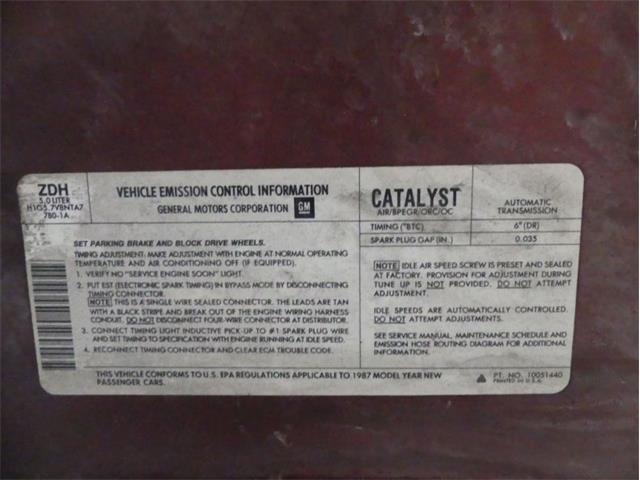 1987 Chevrolet Camaro (CC-1781185) for sale in Palmetto, Florida
