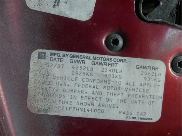 1987 Chevrolet Camaro (CC-1781185) for sale in Palmetto, Florida