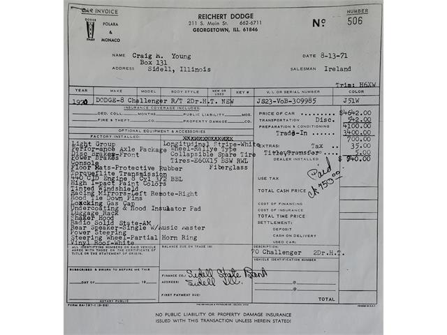 1970 Dodge Challenger R/T (CC-1783152) for sale in Oklahoma City , Oklahoma City