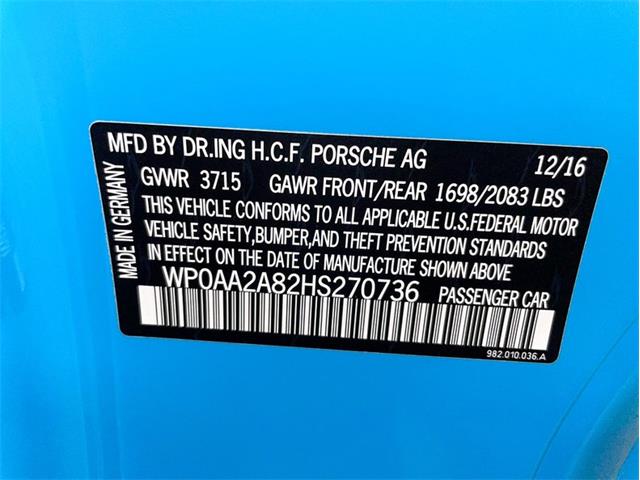 2017 Porsche 718 Cayman (CC-1794404) for sale in Kentwood, Michigan