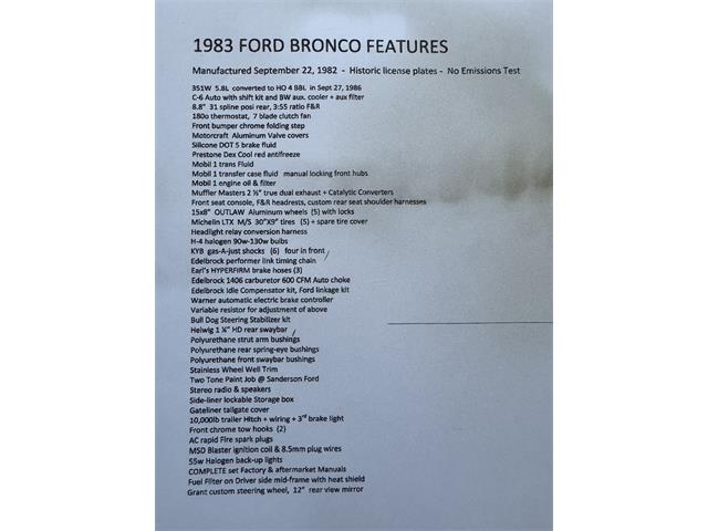 1983 Ford Bronco (CC-1795740) for sale in newport beach, California