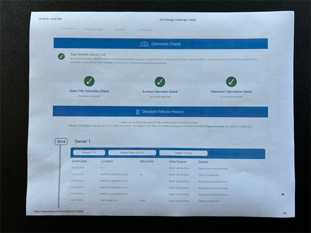 2014 Dodge Challenger R/T (CC-1797481) for sale in North Royalton, Ohio